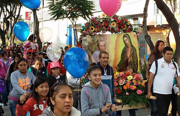 Con peregrinación a la Basílica de Guadalupe, antorchistas capitalinos piden justicia para Don Manuel Serrano