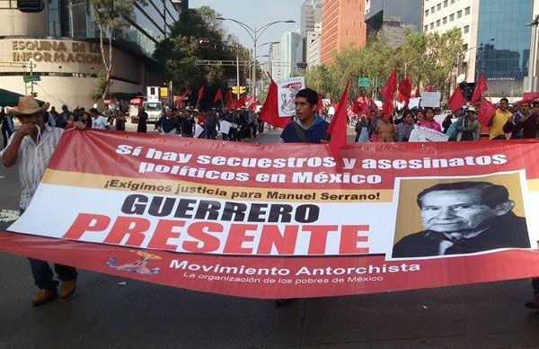 Guerrero, presente en la marcha de 100 mil antorchistas