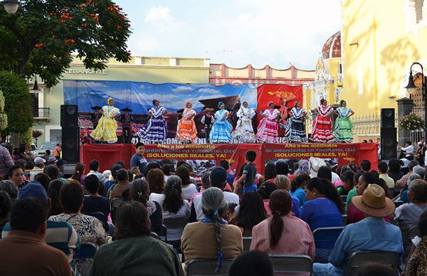 Realizan acto cultural de protesta en Atlixco