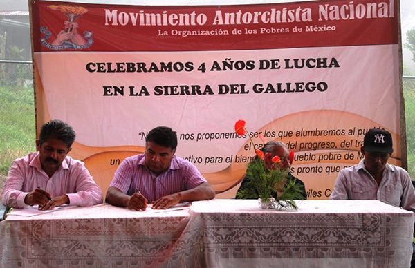 La Sierra del Gallego festeja 4 años de trabajo y gestión de la mano de Antorcha Campesina