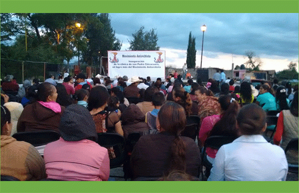 Inauguración de la clínica de San Pedro Chicácuaro, un logro más del Movimiento Antorchista