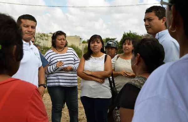 Antorchistas inspeccionan obras gestionadas ante el municipio