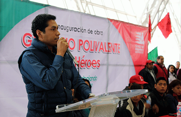 Inauguran gimnasio polivalente ahora en Los Héroes