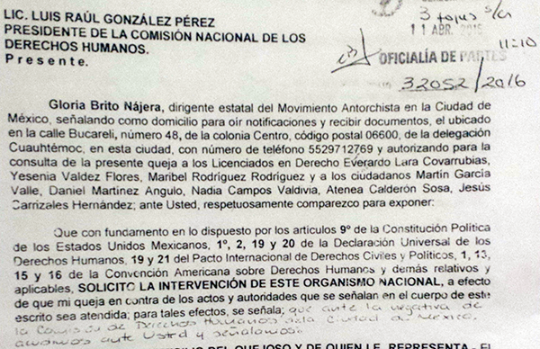 Por agresión a antorchistas, presentan queja a la CNDH contra Miguel ángel Mancera