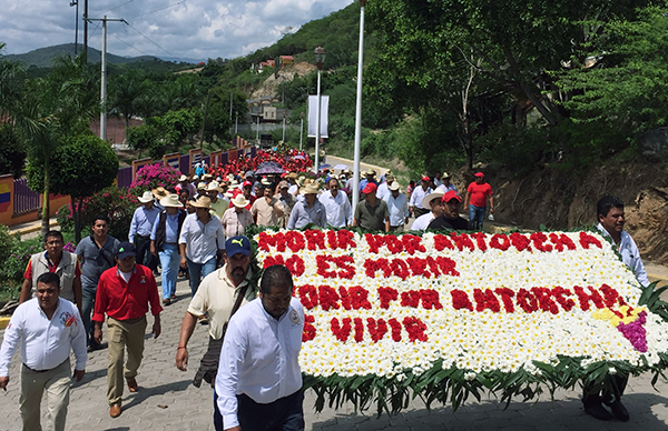 Los victorenses junto con los antorchistas del país recordaron a Marlene G.Castillo Morales