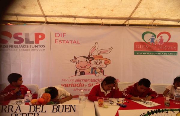 Inicia la campaña Por una alimentación sana, variada y suficiente en Villa de Ramos.