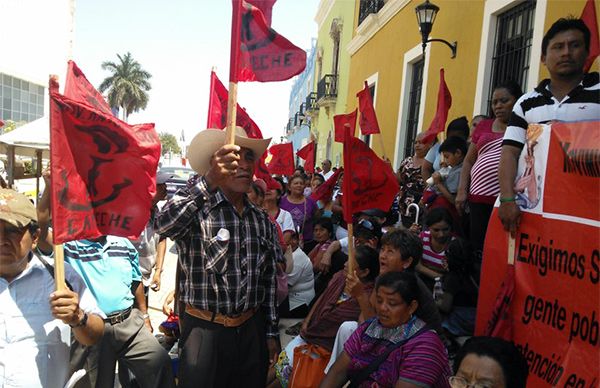 Antorchistas de Campeche demandan inclusión a los programas sociales