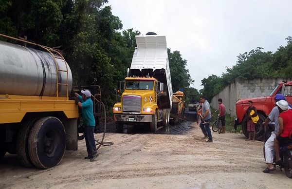 Culmina segunda etapa de pavimentación en colonia Fraternidad Antorchista