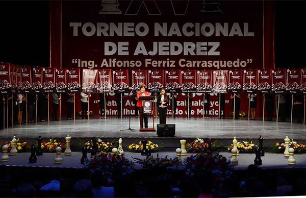 Inauguran XV Torneo Nacional de Ajedrez Alfonso Ferriz Carrasquedo