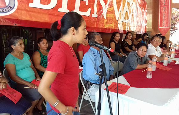  Plenistas en conferencia del frente popular de Ocozocoautla