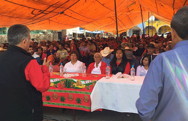 Celebran en Tarímbaro avances en construcción de obras