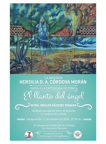 Invitación a la exposición pictórica El llanto del ángel 