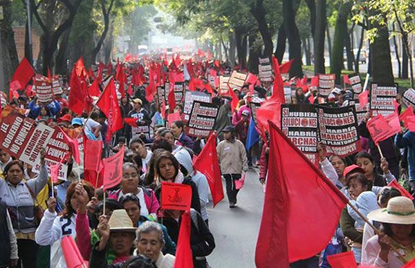 Marcharán 20 mil a la SHCP el lunes 7 de noviembre