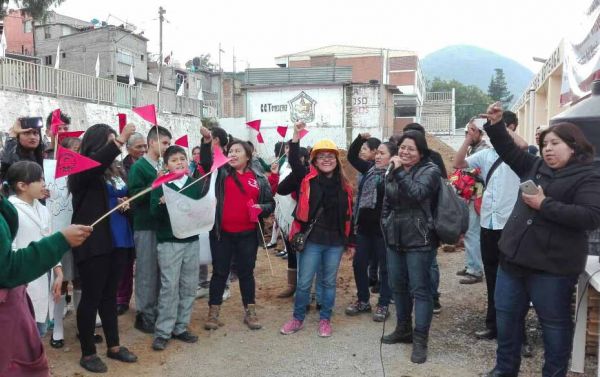  Colocó Antorcha de la CDMX la primera piedra para construcción de secundaria Wenceslao Victoria