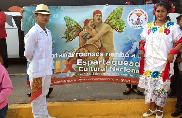   Quintanarroeneses presentes en inauguración de Espartaqueada Cultural