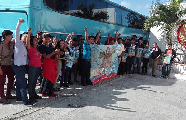  Parte delegación yucateca rumbo a Espartaqueada