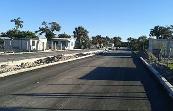 Avanza pavimentación de calles en La Antorcha