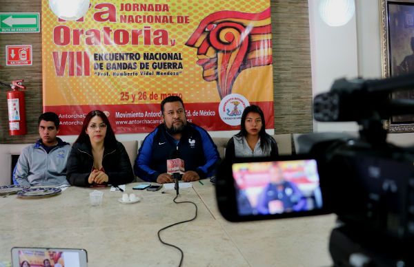 Anuncia Antorcha Jornada Nacional de Oratoria y Encuentro Nacional  de Bandas de Guerra 