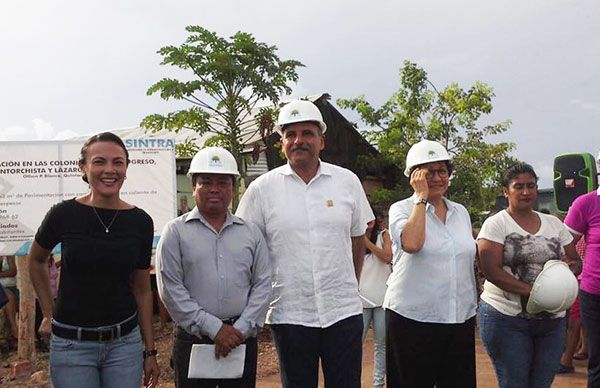  Banderazo de pavimentación en colonia Fraternidad Antorchista