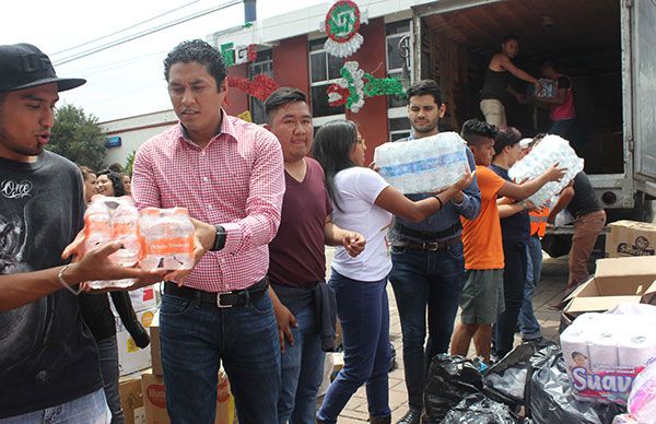 Ixtapaluquenses se solidarizan con damnificados