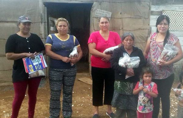  Llegan apoyos alimenticios a familias del Valle de San Quintín