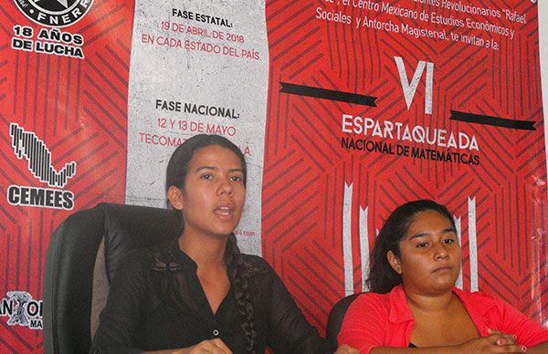  Anuncian eliminatoria estatal de Matemáticas 