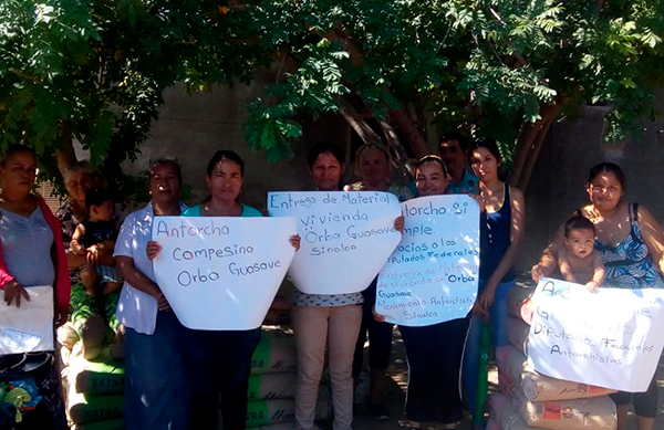 Antorchistas se benefician con vivienda en Guasave y Sinaloa de Leyva