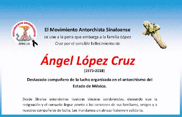 Esquela: ángel López Cruz