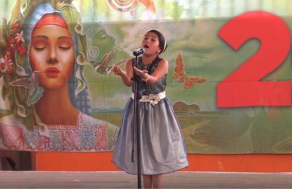 Cantante de La Paz ganó primer lugar infantil en Espartaqueada Nacional 