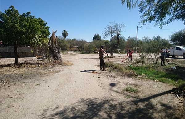 Jornada de limpieza en el parque abandonado de La Metalera