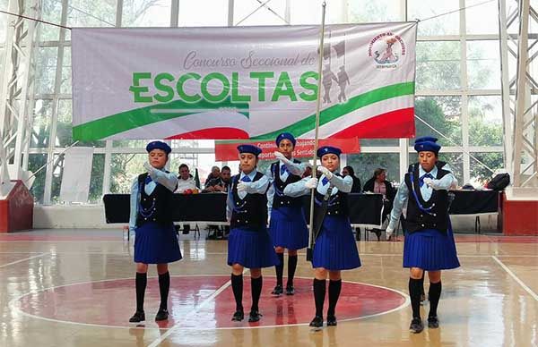 Se realiza con concurso de escoltas inter escuelas antorchistas