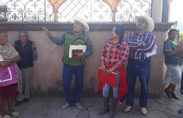 Pobladores de Zumpahuacán dan seguimiento a pliego petitorio 2019