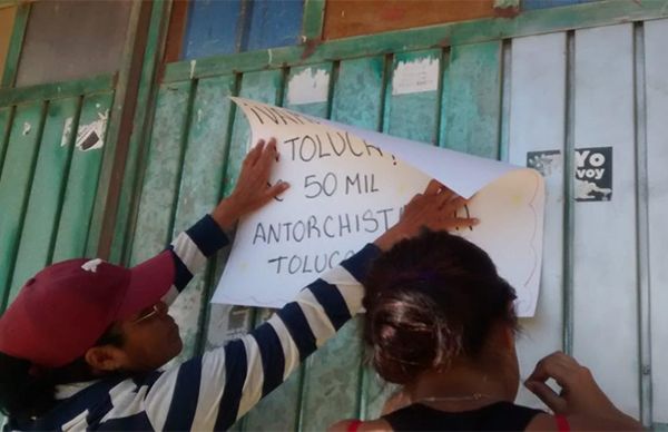 Continúan las actividades rumbo a marcha de 50 mil antorchistas a Toluca