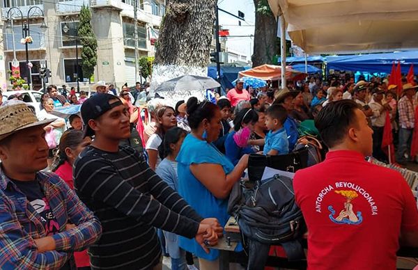 Anuncian incorporación de seis mil campesinos a marcha de 50 mil en Toluca