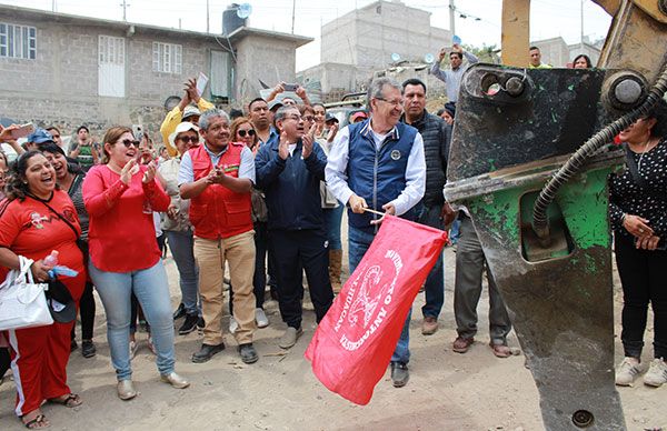 Antorcha logra gestión de obras de drenaje y pavimentación en la colonia Adolfo López Mateos