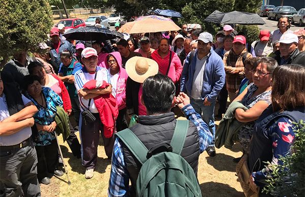Vecinos de La Paz piden continuidad de trámites de tenencia de la tierra