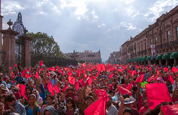 AMLO nos acusa sin pruebas: antorchistas michoacanos