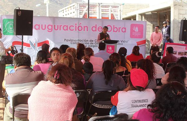 Favorecen con obras a la colonia Melchor Ocampo 