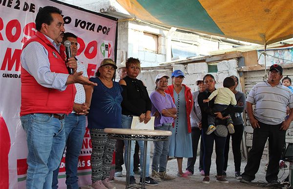 Respaldan colonias populares a Rosendo Morales