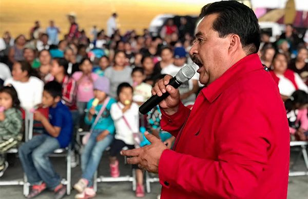 Respalda Jiménez Merino a Rosendo Morales en Ocoyucan
