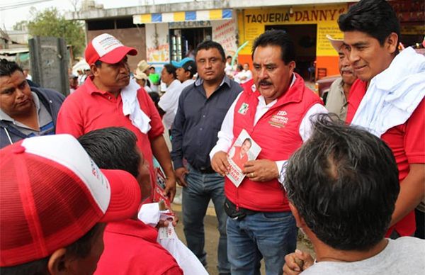 Refrenda Rosendo Morales compromisos en San Bernabé