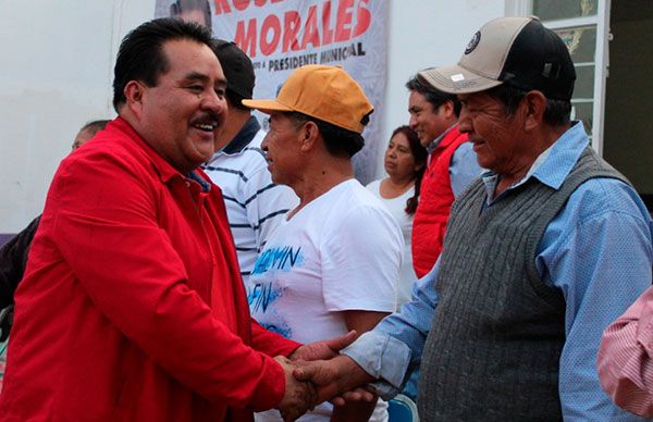 Salud, progreso y bienestar, compromisos de Rosendo Morales