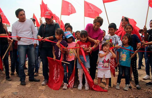 Celebran nuevas obras en colonia del Norte