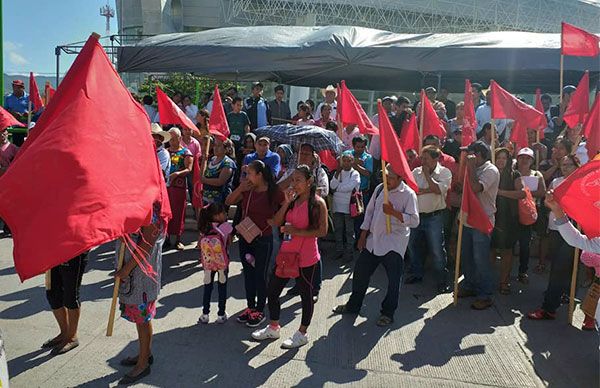 Con mitin, solicita Antorcha audiencia con funcionarios estatales; hoy serán atendidos