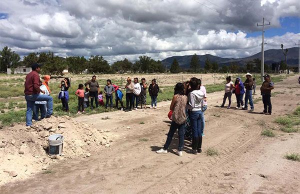 Revisan obra de agua para la prepa Ponciano Arriaga de Galeana