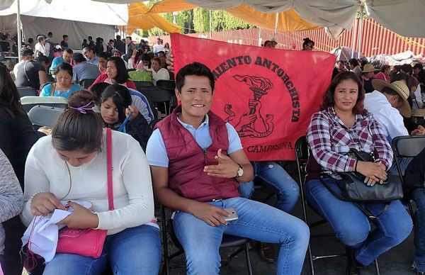 Antorchistas campechanos también luchan por un PEF justo