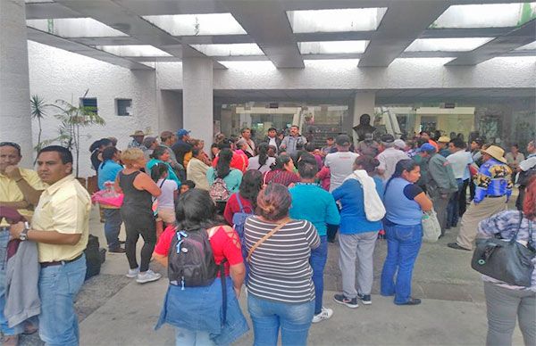 Antorchistas exigen cumplimiento de demandas respecto al auditorio La Antorcha de Morelia