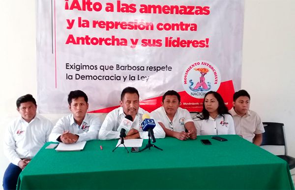 Antorchistas campechanos denuncian represión y persecución en Puebla