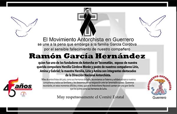 Esquela: Ramón García Hernández 