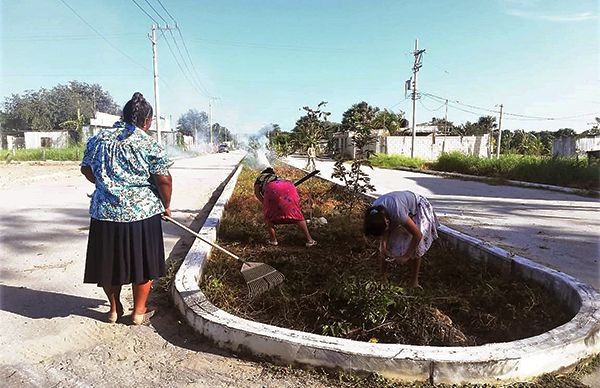 Realizan faenas Colonos de La Antorcha en Ciudad del Carmen